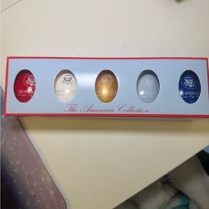 The American Collection Decorative Egg Set - Red, White, Gold, Silver, Blue
